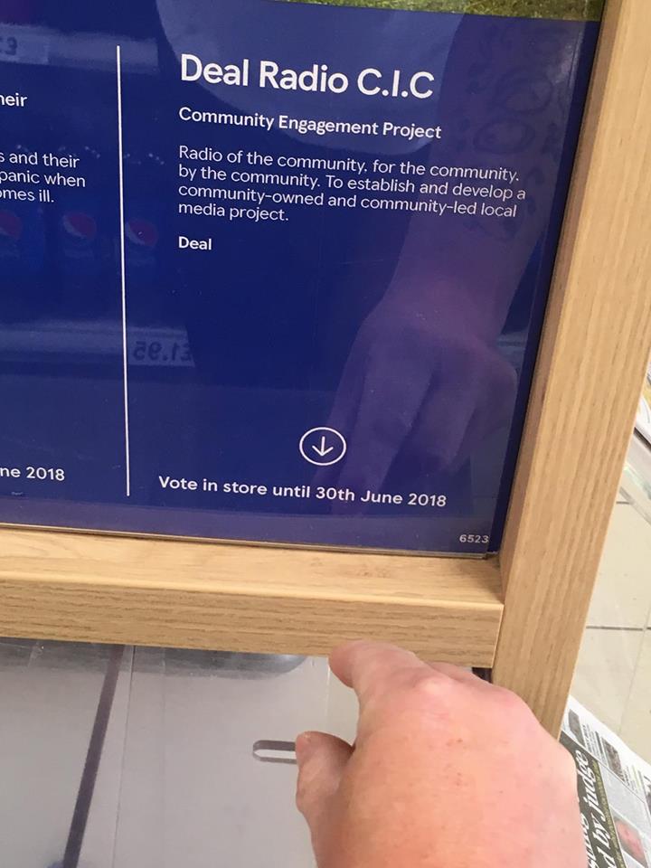DealRadio's tweet photo. πΎ Exciting news! πΎ
Deal Radio are so pleased to be in the voting for a #BagsofHelp grant by @Tesco. You can help us win the scheme money by voting for us as your favourite project each time you shop. See below for more details! #groundworkuk #greenspacescot https://t.co/NBNtmASsqv