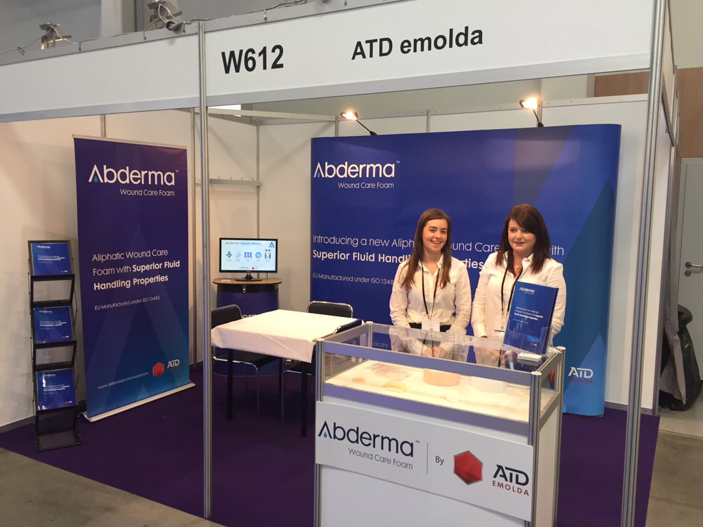 Day 1 at #EWMA2018 - visit our stand at W612 #expokrakow so we can introduce our Abderma range of woundcare foam and adhesives