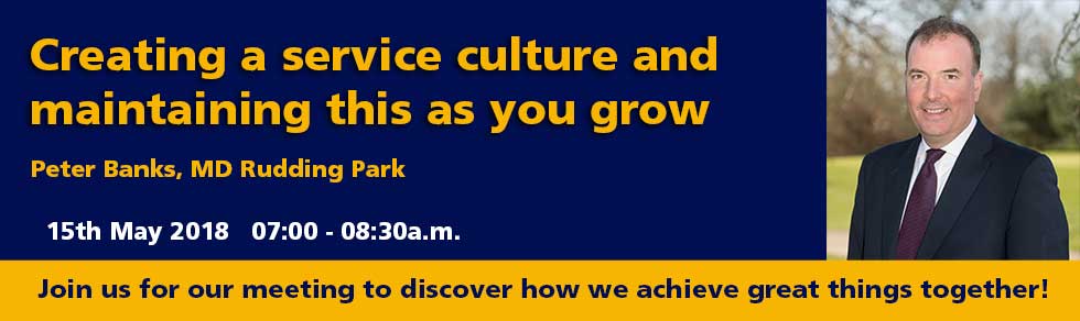 Hgt_BrigantesRC's tweet photo. Peter Banks of award winning @RuddingPark will be speaking to us on Tuesday morning about 'Creating a Service Culture'. Join us for breakfast @OakdaleGolf_ from 7am-8.30am. Register here: https://t.co/Q8XEcHW8o7 #Harrogate #Networking #hospitality https://t.co/M4lYOj9Hgk