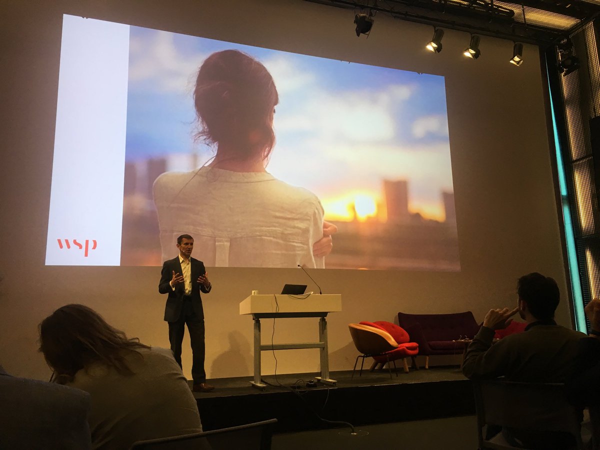 BillPrice22's tweet photo. And now David in action talking about future loneliness. Apparently Danes are unusually sociable...@wsp @WSP_Sverige @WSP_UK https://t.co/zo5AwXPACB