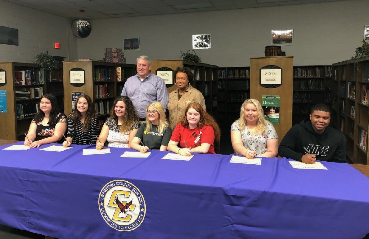 Crawford Co hosted a GA Future Educators Signing Day Similar to