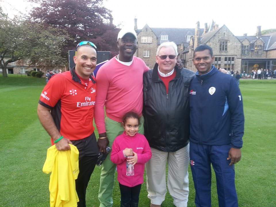 Four years ago today Shiv and Gibbo joined Gareth and Gordon at Durham School for their benefit year T20. Great day.