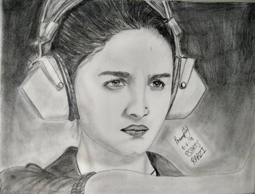 How to draw Alia Bhatt (full sketch) #drawing #aliabhatt #bollywood #sketch  #potrait #pencilart #art - YouTube