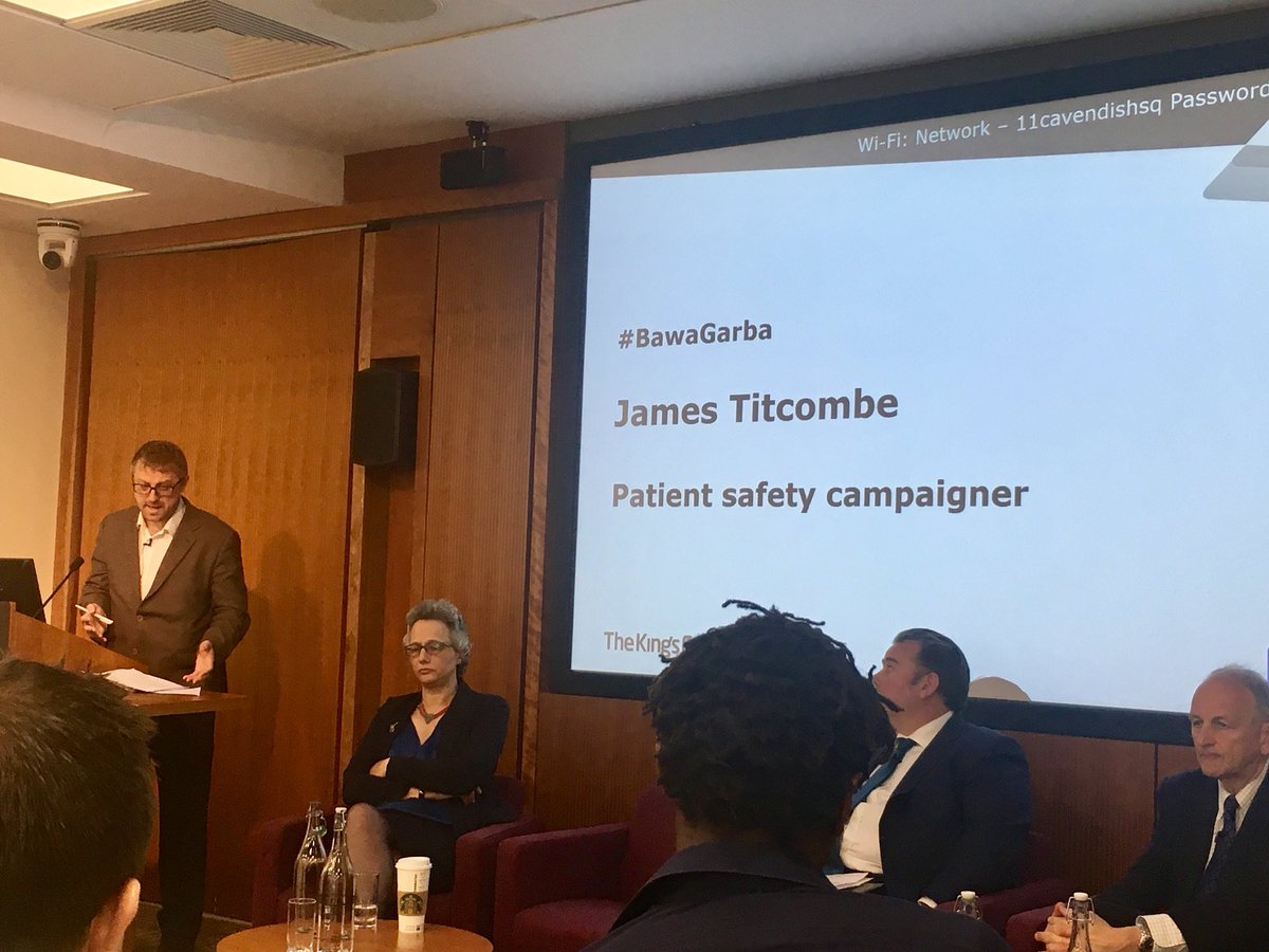 Food for thought from <a href="/JamesTitcombe/">James Titcombe</a>: Do we need a charter for fair treatment of staff involved in patient safety events? #BawaGarba <a href="/kingsfund/">The King's Fund</a>