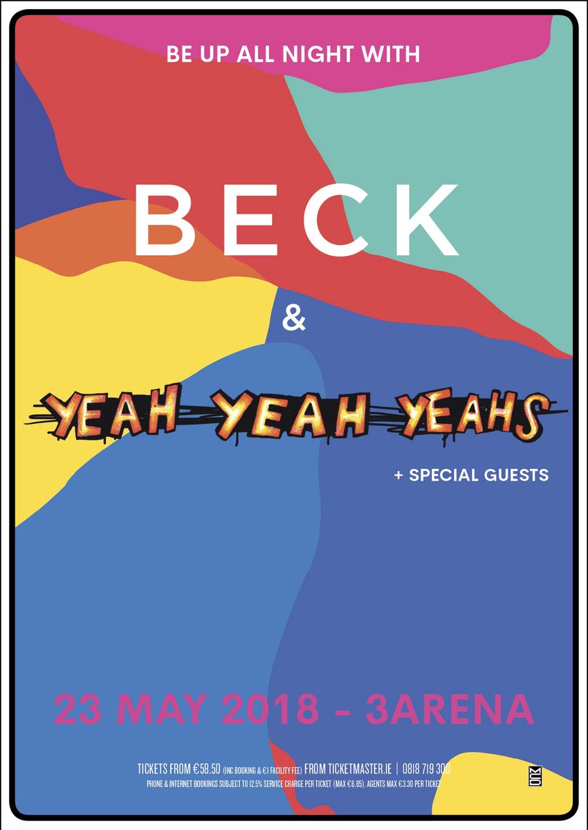 ‼️COMPETITION ALERT‼️
Win tickets to see <a href="/beck/">Beck</a> &amp; <a href="/YYYs/">Yeah Yeah Yeahs</a> play <a href="/3arenadublin/">3Arena</a> May 23rd ????? 
Follow &amp; Retweet to enter!!!!!!!!