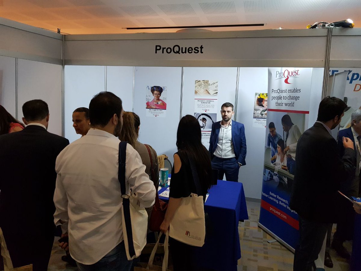 ProQuestMEA's tweet photo. Meet us in Lebanon during  #LLA_conference #LLA_4th_Conf @ stand G6 https://t.co/JlGqVMFvWD