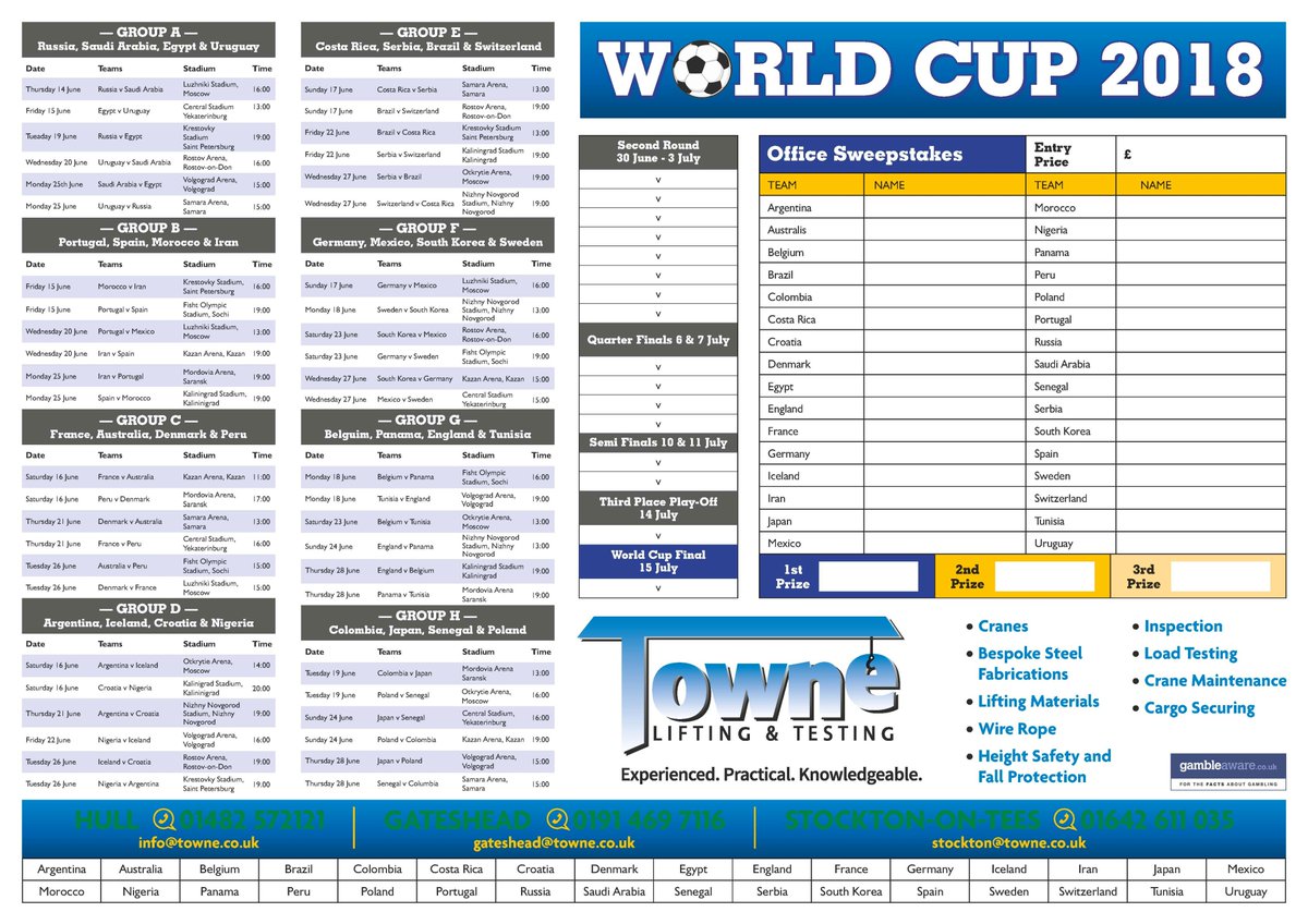 towneLT's tweet photo. We have the attached in our offices! If you would like one sending through please let us know!! or one our sales staff would be happy to pop in with one! Great and fun way to be following the World Cup!⚽️ https://t.co/UhiOaWYfjS