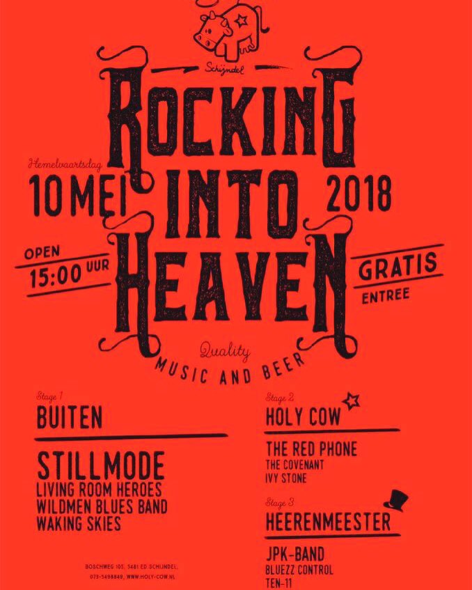 RedPhoneMusic's tweet photo. Tomorrow 10 PM, live @ Rocking into Heaven Schijndel! #LiveBandMusic #RockBand #Tilburg #Netherlands #Schijndel #music #rockmusic #live #Hemelvaartsdag https://t.co/mB1ALVtIzh