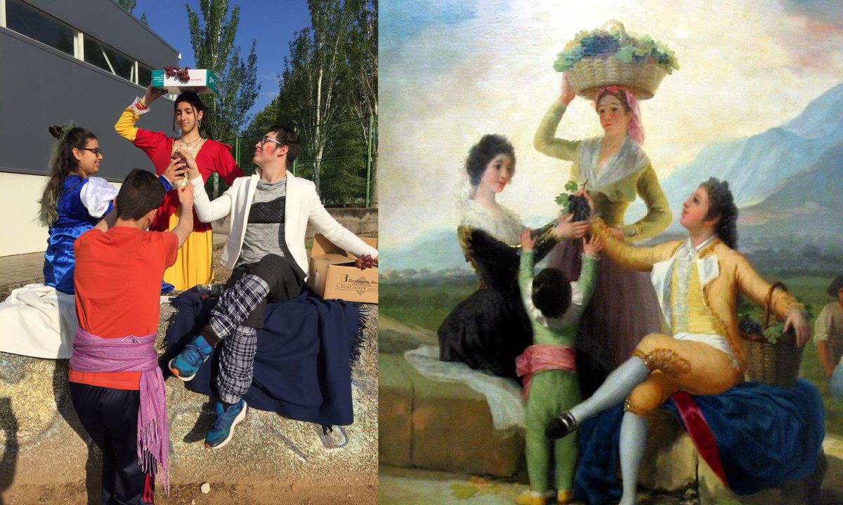 #eTwinningday Happy Day  for all eTwinners from IES Hernán Pérez del Pulgar de Ciudad Real, Spain. La Vendimia by Goya.