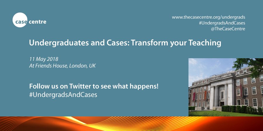 We're all set for Inspiration Day @FHhospitality tomorrow, and looking forward to showcasing the case method to undergraduate faculty.

We'll be tweeting throughout the day using #UndergraduateAndCases.