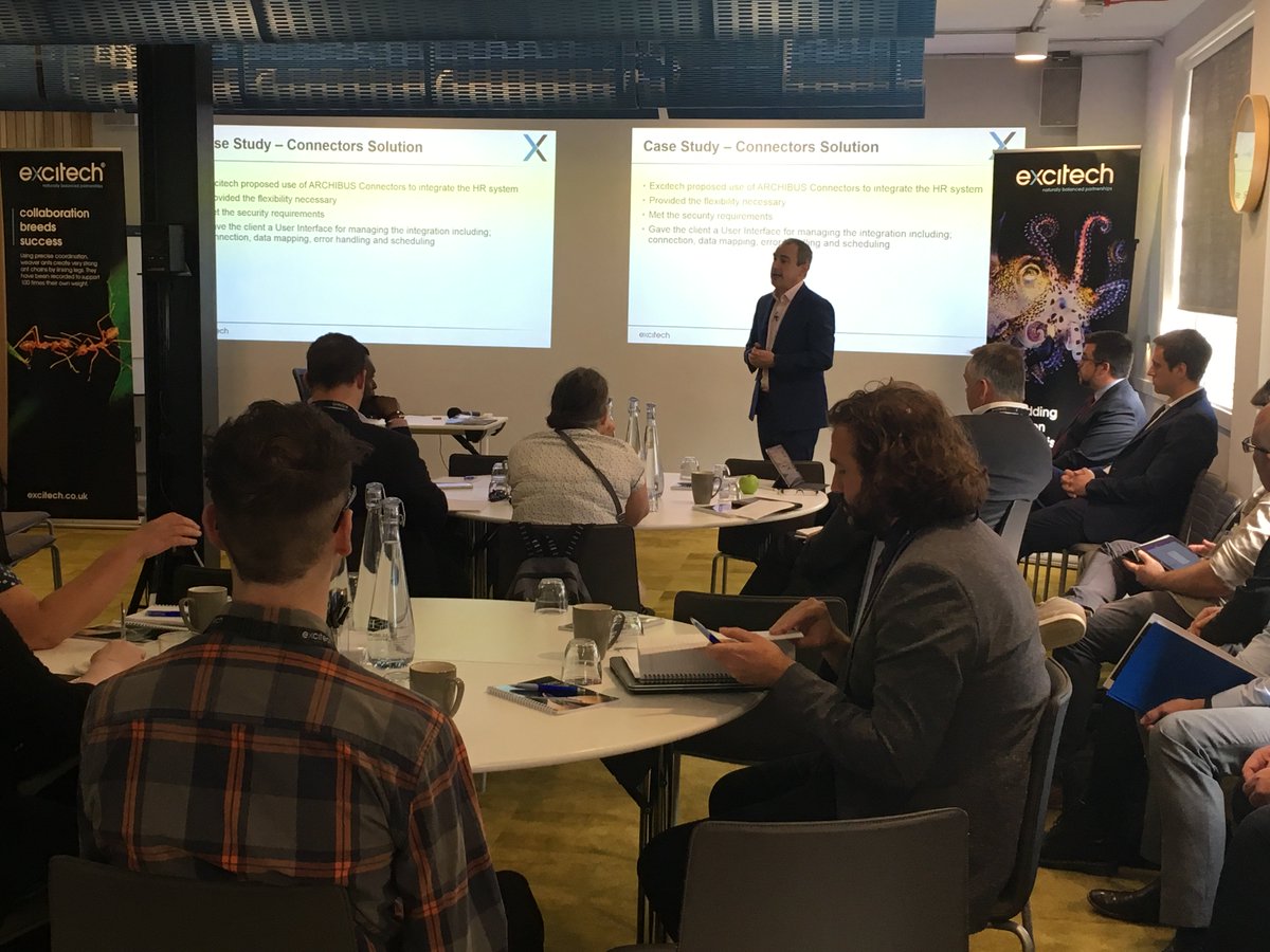Excitech_Ltd's tweet image. Excitech’s CAFM team are in London today hosting an #ARCHIBUS User Group for our customers. We provide this mutual space for ARCHIBUS users to learn more about what the software offers, and share their experiences and best practices. #FacilitiesManagementSoftware #CAFMsoftware