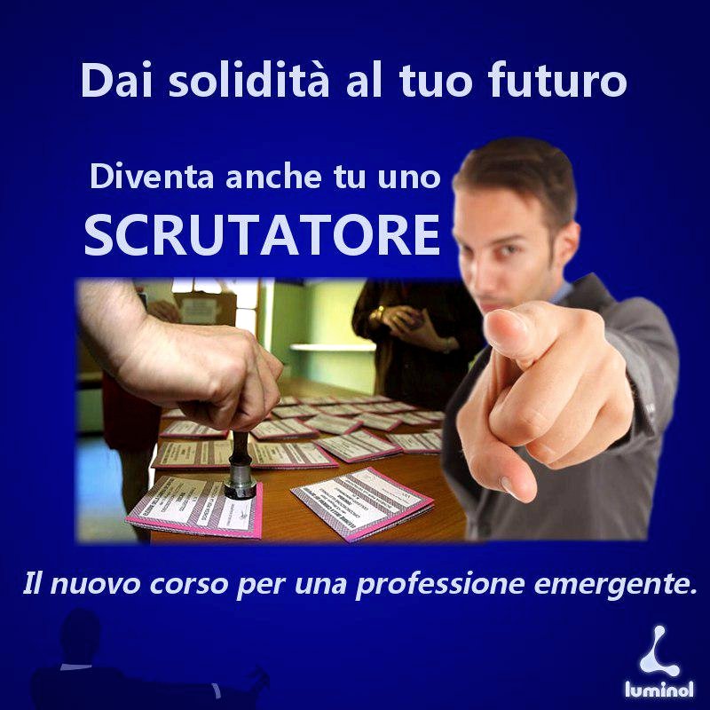 luminolads's tweet photo. Scrutatore, la professione emergente.
 #ElezioniAnticipate https://t.co/yYrx9hMBLm