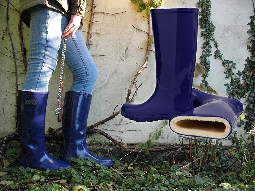 sheepskin lined wellies