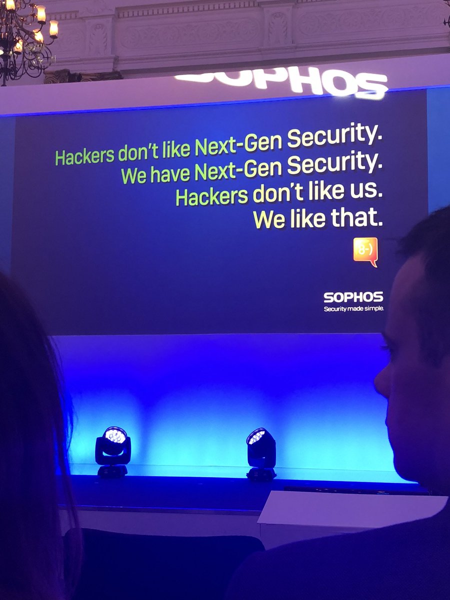 Bit of light hearted entertainment at Sophos Discover this morning