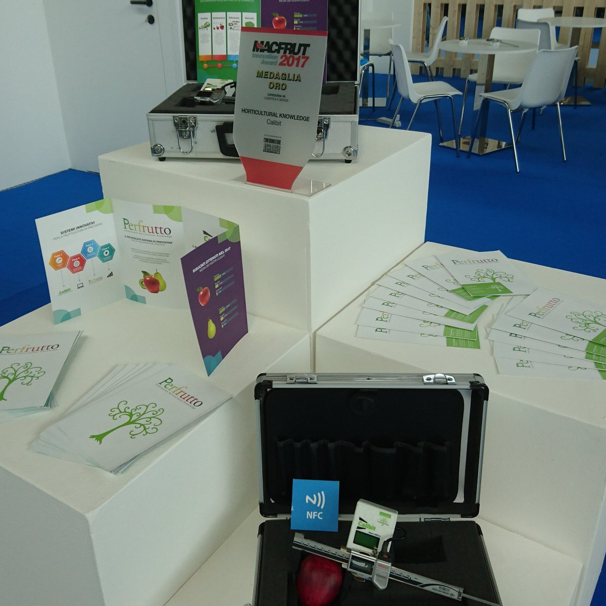 #PerFrutto: siamo al #Macfrut padiglione B7 #acquacampus #agtech #frutticoltura di precisione #forecast #calibit #monitoraggio #frutti