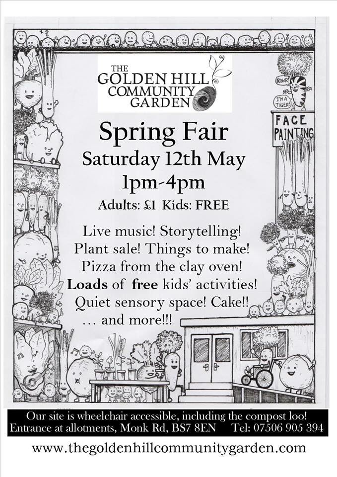 It’s our Spring Fair this Sat 1-4pm. There’s a HUGE plant sale with flower and veg seedlings, Morris dancing, live music, kids activities and pizza from the clay oven. See you there! 🌱☀️💚🎊