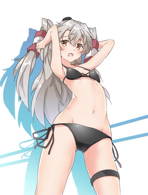 ここ数日の寒さに負けないようにビキニ天津風描きました(?) 