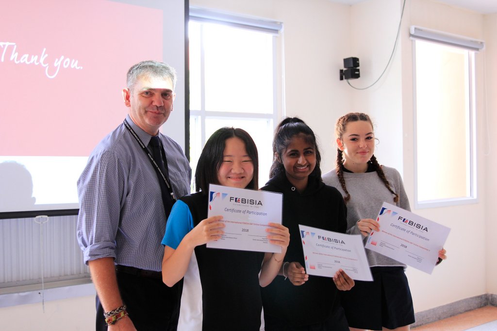 RegentsSchool's tweet image. Well done to the Year 9 girls who took part in the third DT international FOBISIA competition. They were challenged to transport one ping pong ball along a 5m zip line held at an angle of 30 degrees. The team beat off competition from schools across SEA. #GoRISPSecondary