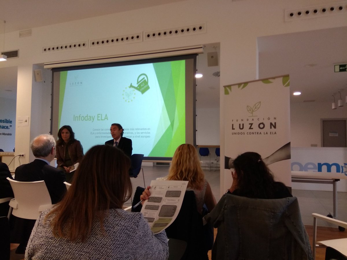 Hoy con <a href="/FundacionLuzon/">Fundación Luzón</a> promocionando la investigación para ELA.