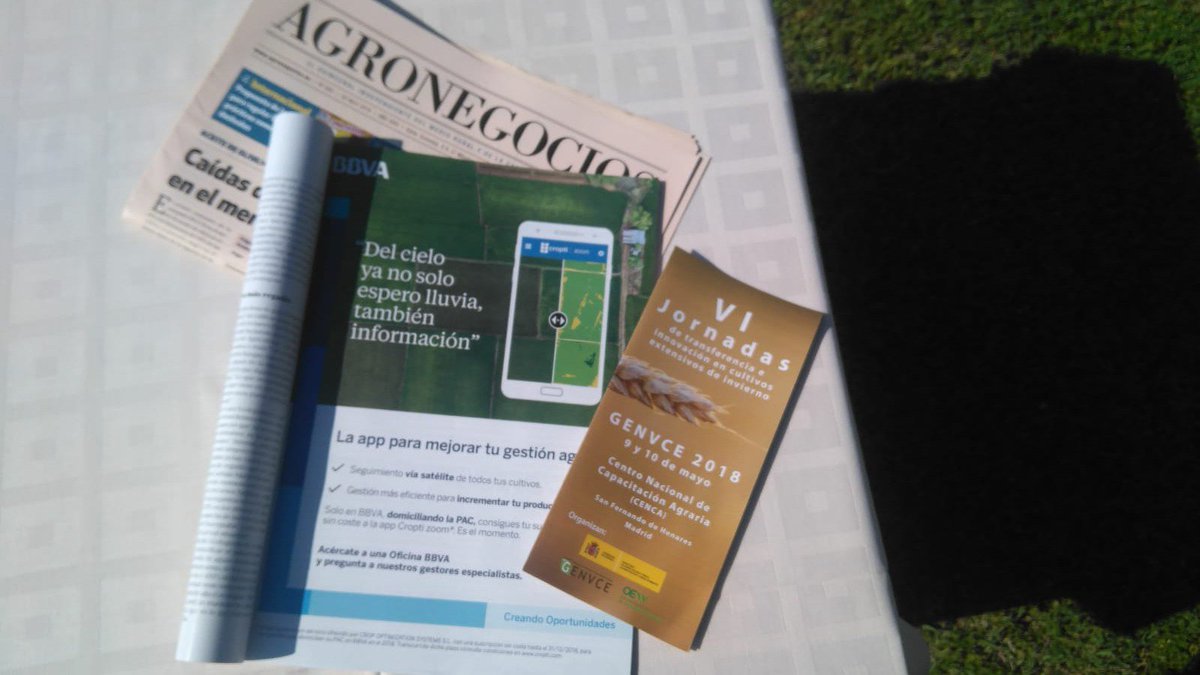 Hoy puedes encontrarnos en la jornada de <a href="/Genvce_2018/">Genvce2018</a> ¿A qué esperas? Estamos esperándote #agricultura #genvce #2018 #agro #digital