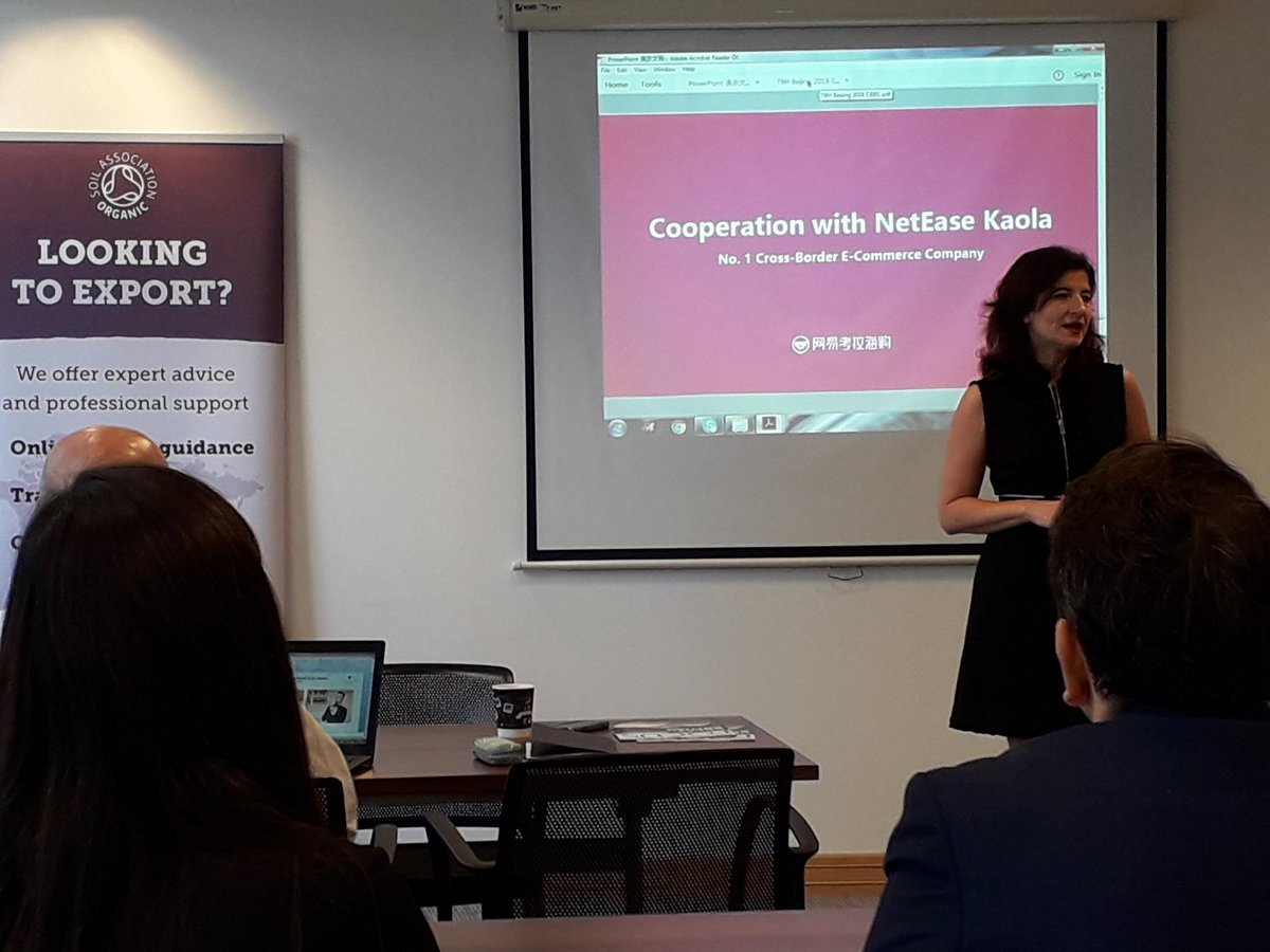 HoldLee's tweet photo. Kicking off today's China e-commerce 'Meet the Buyer' event. @SoilAssociation and @ChinaBusiness working in partnership to develop trade. https://t.co/FDqi514zb9