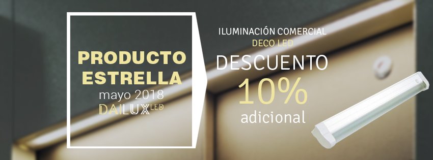 DailuxLed's tweet photo. Como cada mes, tenemos una luminaria LED en oferta y este mes toca...
¡El DECOLED!

El otro día os lo expusimos en el blog y ahora lo tenéis en promoción 👇
https://t.co/lKqc1WeLFt https://t.co/UdEIIIM6mx