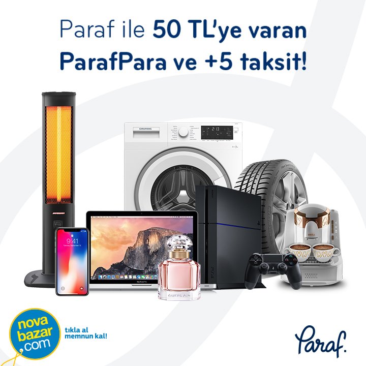 Paraf ile 50 TL’ye varan ParafPara ve +5 taksit! #halkbank #parafcard #kampanya <a href="/Halkbank/">Halkbank</a> <a href="/parafcard/">ParafCard</a> 
novabazar.com/paraf-kampanya…