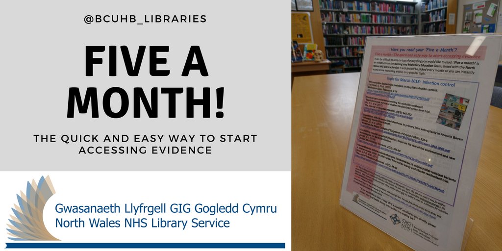 BCUHB_Libraries's tweet photo. A new 5-a-month is out! The topic this month is bowel disease. Visit your local library for a copy. #nursing #5amonth https://t.co/dW9pPDaJF0