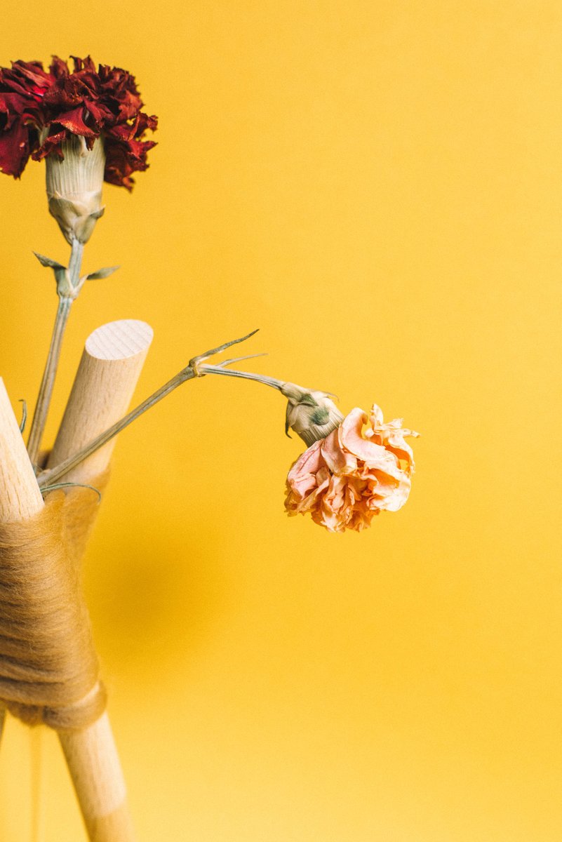 Tres barras de madera y un pequeño tubo de plástico son suficientes para soportar flores naturales de una forma diferente y original... ow.ly/YP2P30jOWUf