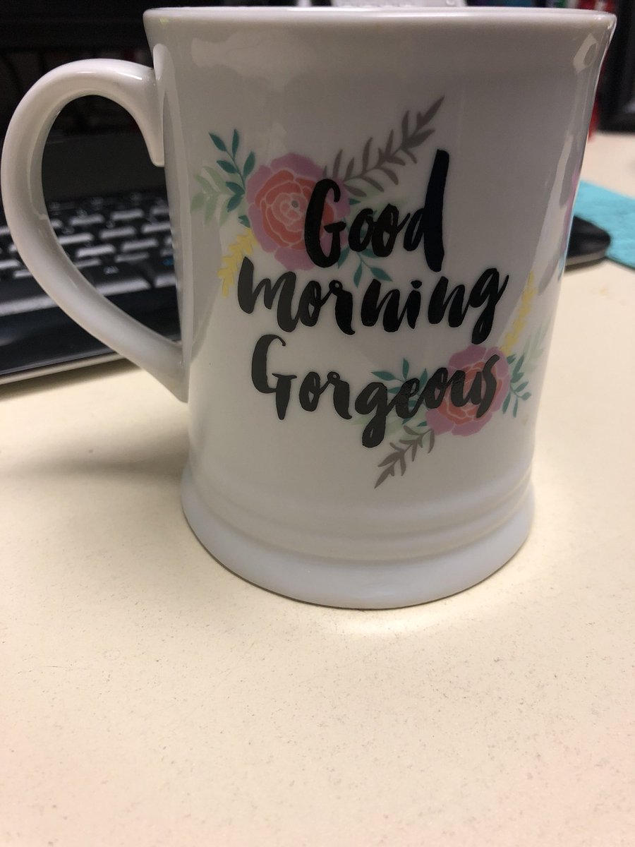 Lucy_96115's tweet photo. Get you a man who gets up with you at 4:30 am, makes your coffee while you get ready, and digs in the cabinet for this particular mug every time. #hesmyfavorite #itstoearlyfortwitter https://t.co/FiAmyaeDJO
