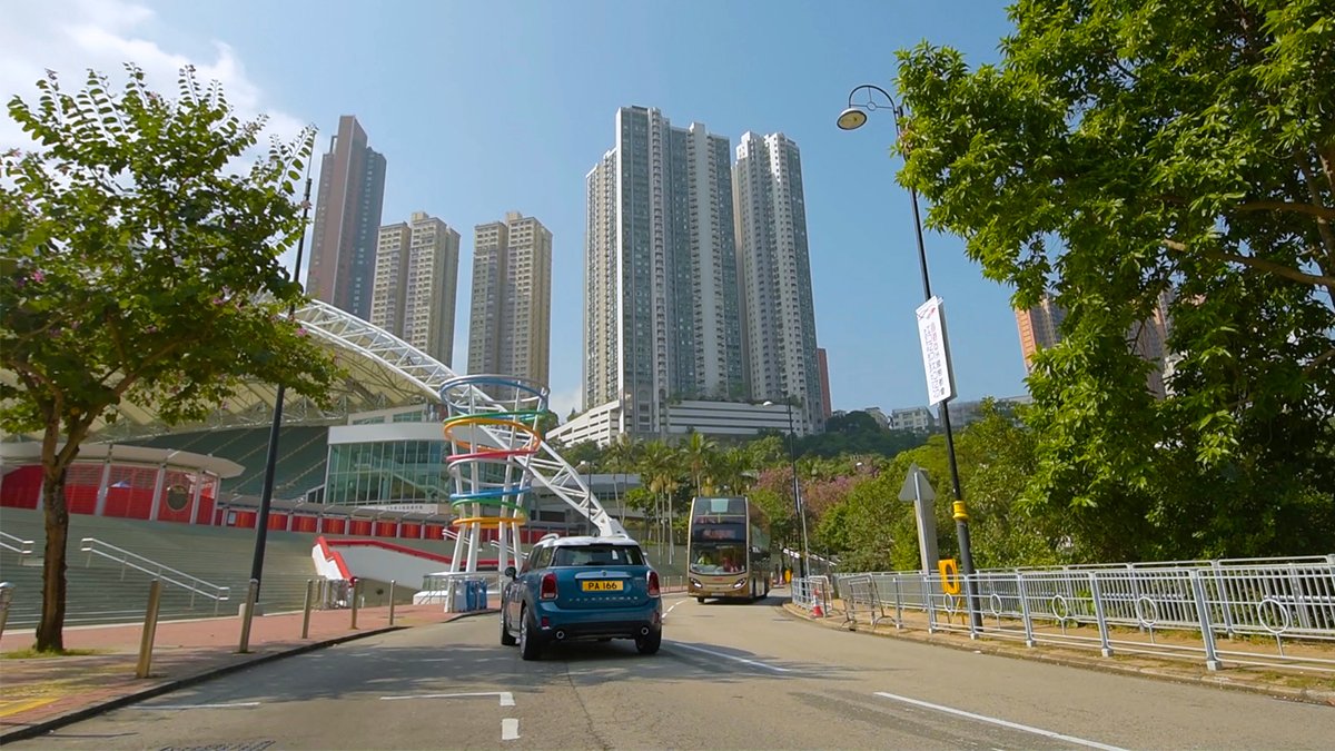 MINI's tweet photo. Surgeons of the sky. Using the MINI #Countryman as an assistant, arborists remove branches and care for the ancient trees of Hong Kong. #KeyMission360 #NikonD810 https://t.co/aH7qJIn4B5 https://t.co/Em55obsI7H