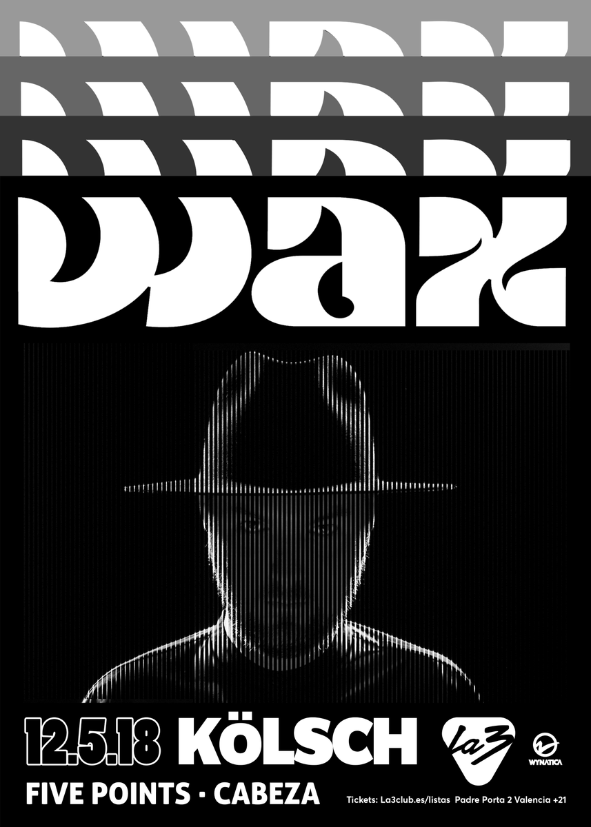 Saca tu boli y apunta esta cita en el calendario: 
✊12 de Mayo me la pego con Kölsch en WAX ✊

Primeros tickets promocionales en la3club.es/tickets