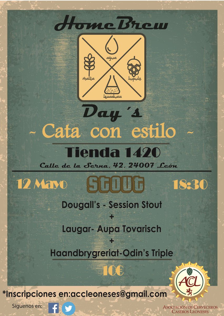 ACCLeoneses's tweet photo. Cata de stout en @1420Leon https://t.co/8eorcvDo1w