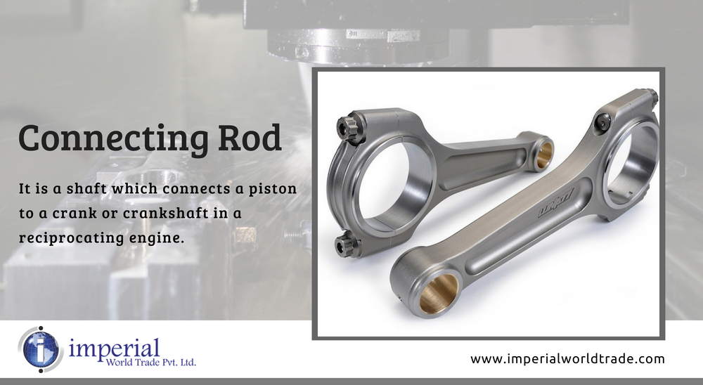 ImperialWTPL's tweet photo. Connecting Rod!
It is a shaft which connects a piston to a crank or crankshaft in a reciprocating engine.
Get in Best Price @ https://t.co/CM0Vpmk6TU
#ConnectingRod #AutomobileSpareparts #AutomobileIndustry #Engineering #Manufacturers #Exporters #ImperialWorldTrade https://t.co/O5kePuT0Hd