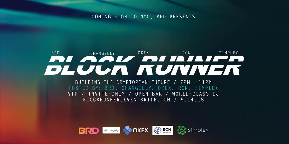 Please join us for an evening of drinks, food, and entertainment as we celebrate the kickoff of Blockchain Week in NYC. Connect with leaders from diverse parts of the crypto-community.

Register here: bit.ly/2IwHYUe