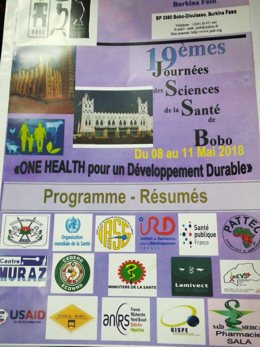 Démarrage des sessions scientifiques à la 19e journée des Sciences de la #Sante de #bobodioulasso @CentreMURAZ. #OneHealth pour un développement durable. @ird_fr @MIVEGEC @nmeda_officiel