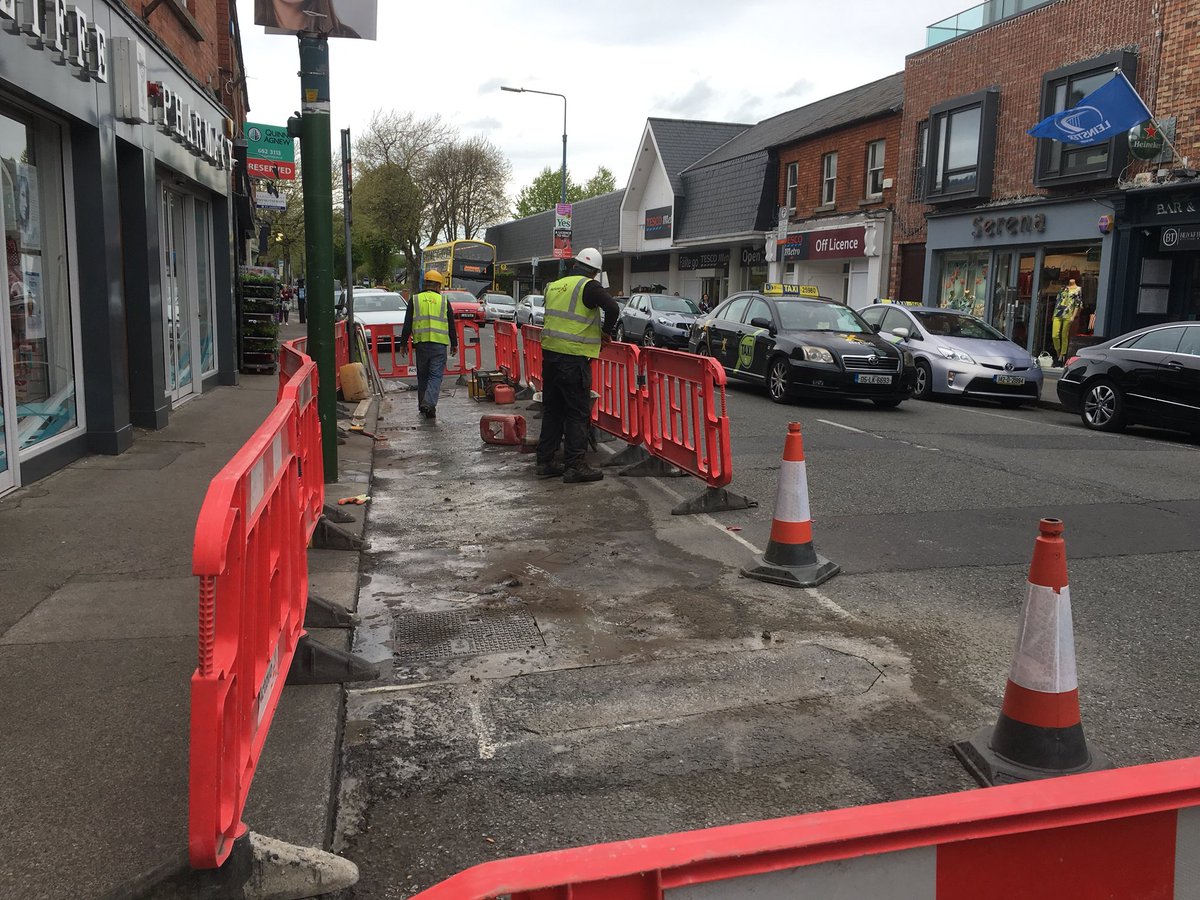 scarecrowflower's tweet photo. @DubCityCouncil Shame on you! Taking out 3 parking spots in #Sandymount Village, after promising you wouldn’t start till after a public meeting on Monday https://t.co/nXTrpgLLXo