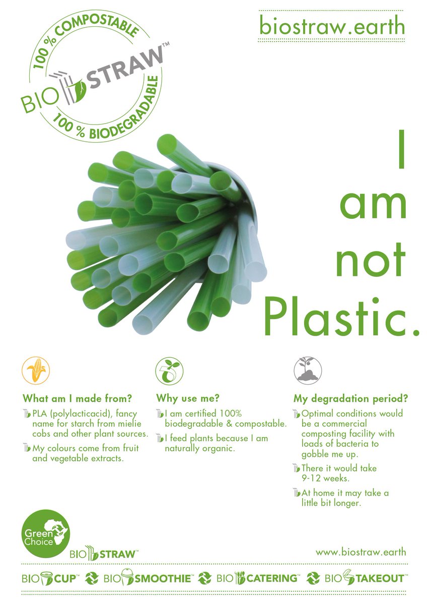 Say no to the plastic straw - we have removed all plastic straws from the hotel and have been using @biostraw which is made from starch from mielie cobs and other plant sources. #tourisimtacklesplastic #saynotothestraw #RTcapetown #responsibletourisim #stopsucking