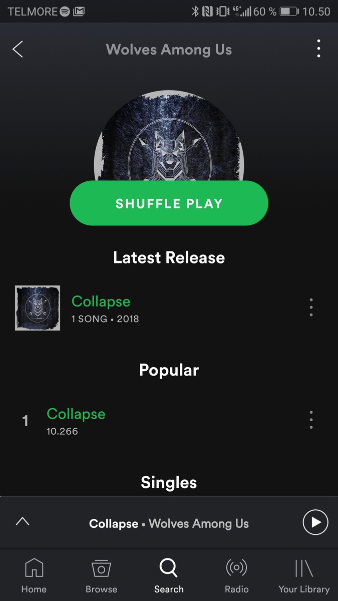 WolvesAmongUsDK's tweet image. Single out friday. Just passed the 10k mark. This is awesome!!!!

#metal #metalcore #primecollective #spotify #Wolves #single #music #Denmark #awesome