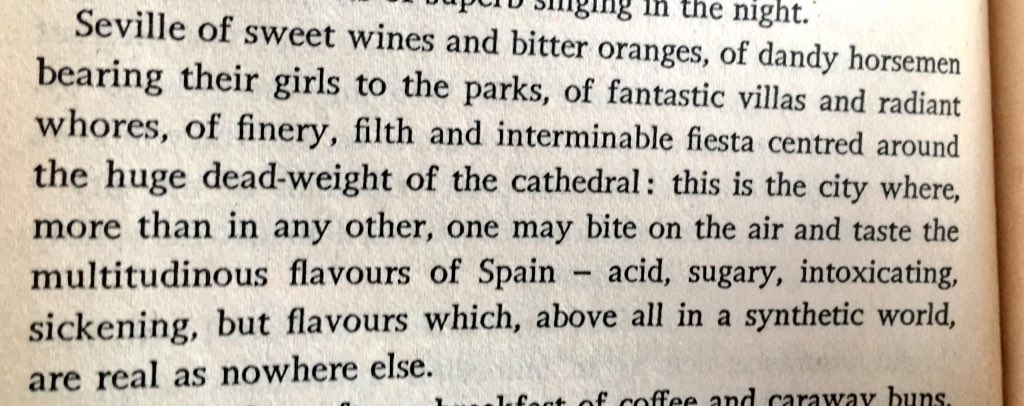 curiouseyesBB's tweet photo. Take me to #Seville! #Andalusia #LaurieLee #ARoseforWinter #amreading @TripFiction @edscriptor https://t.co/b4vgHqND6f