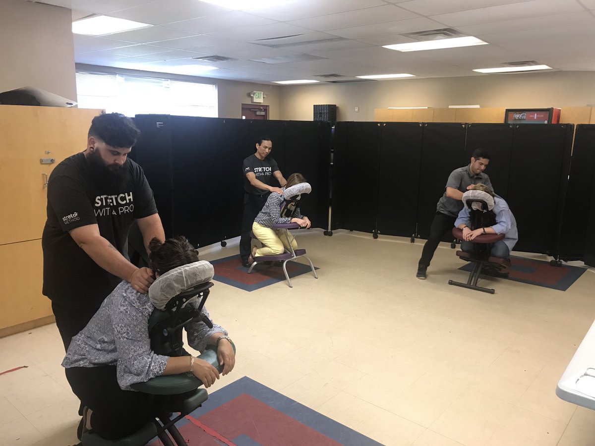 MEWakeForest's tweet photo. We are giving out free chair massages today at East Wake Academy for #TeacherApppreciationDay #TeacherAppreciationWeek #TeacherAppreciation Thank you to all of our teachers!! https://t.co/nfE20wVNiU
