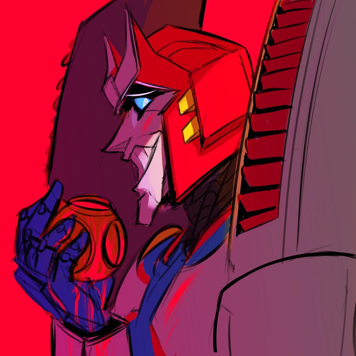 some of my faves tend to be mad doctor types bc then i can draw them like this >:y

#transformers #shatteredglass #ratchet #mtmte #pharma #fanart
