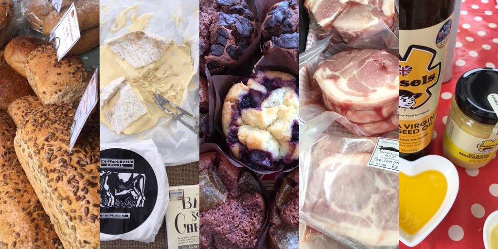 KeynshamCouncil's tweet photo. The @SFMMarkets returns to Keynsham this Saturday from 9am -1pm, Market Walk. Lots of good stuff including: @BathSoftCheese, @fourwindswine, @Fusselsrapeseed, @Lovett_pies, @InstowKitchen, @NuttsForEggs, @OvenToYou, @ren_gardeners, @SomersetcheeseC, @TaylorsBakery1, 1/2 https://t.co/mutu8kncyg
