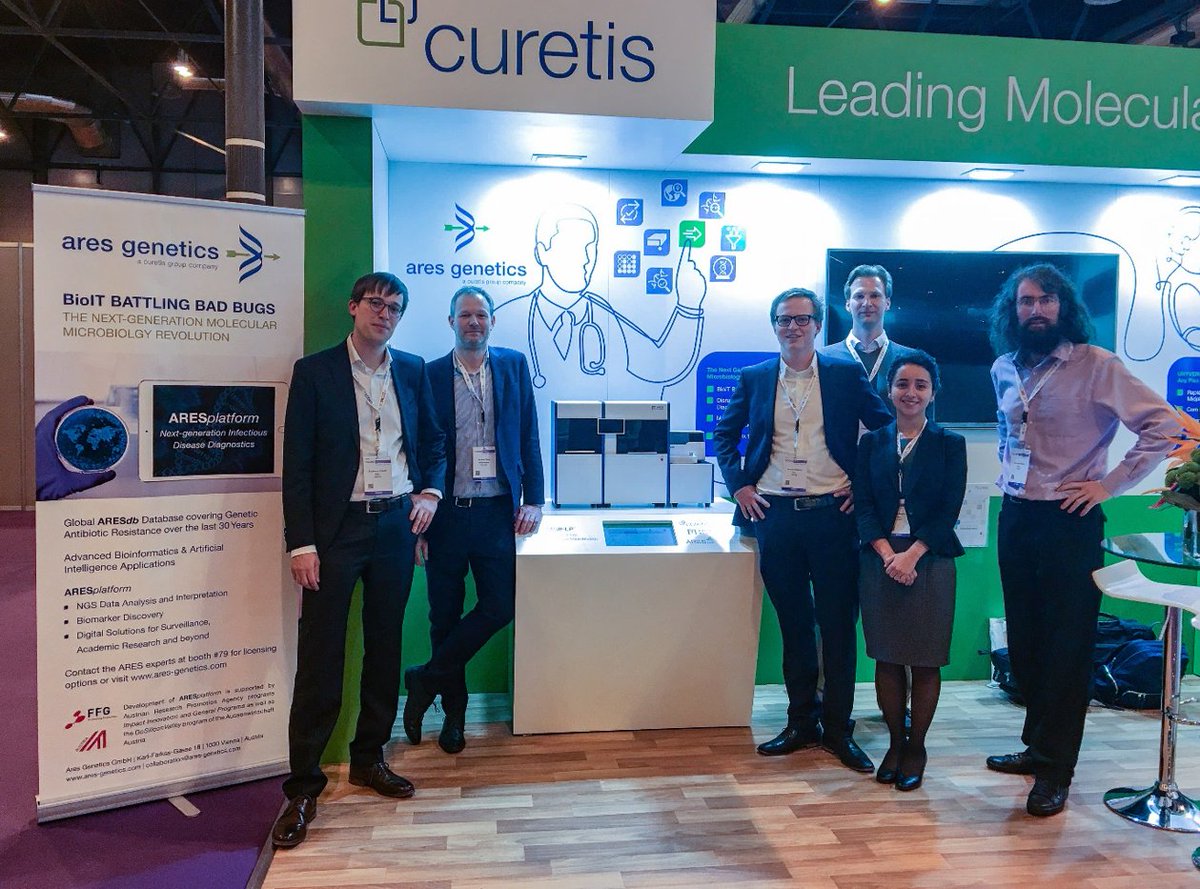 AresGenetics's tweet photo. Our #FFG funded Project “GEAR Platform” was a great success and we demonstrated its outcomes at #ECCMID2018! #ECCMID18 #GEARPlatform #BioITBattlingBadBugs https://t.co/weaShxHiUy