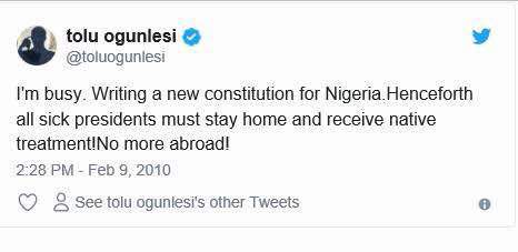 MrFixNigeria's tweet photo. Once upon a time... there was a social critic named Tolu Ogunlesi... https://t.co/MhrMybFOGQ