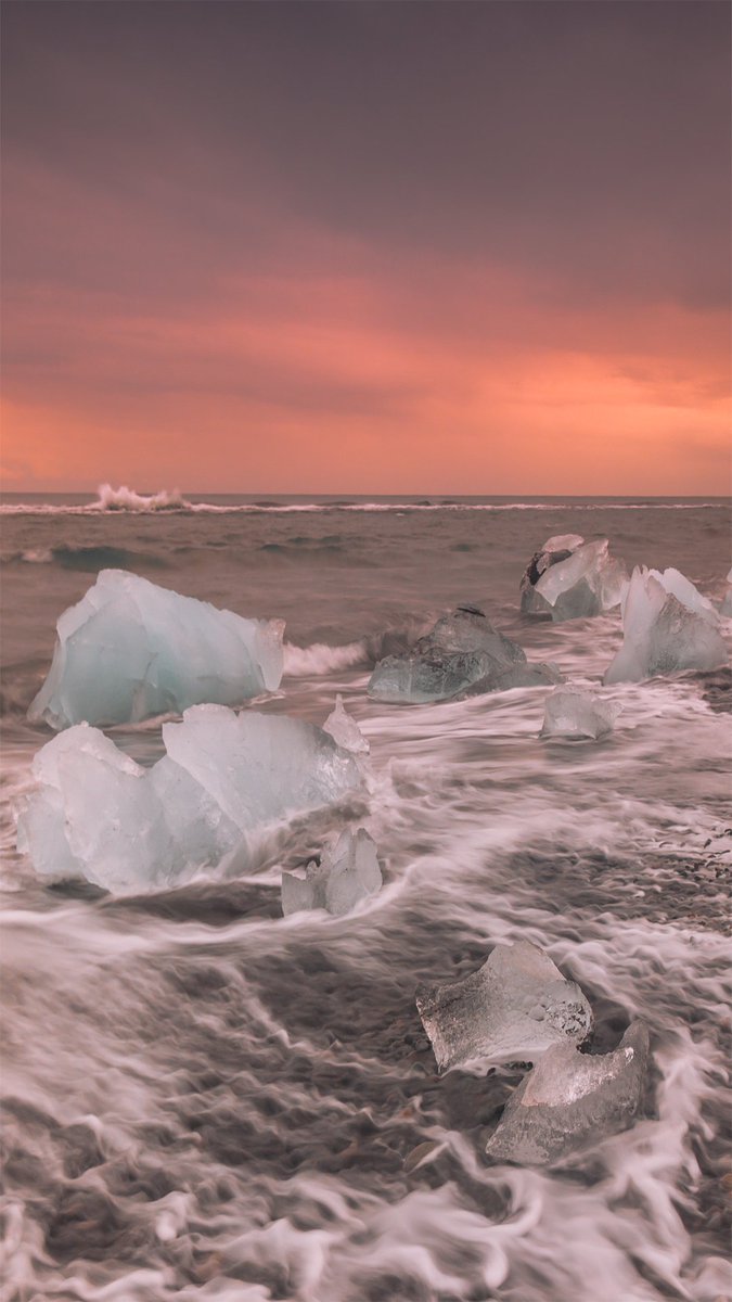 The magic of #Iceland . Have you been to? This Diamond Beach. #travel #Photography #outdoors #landscapephotography #Nature