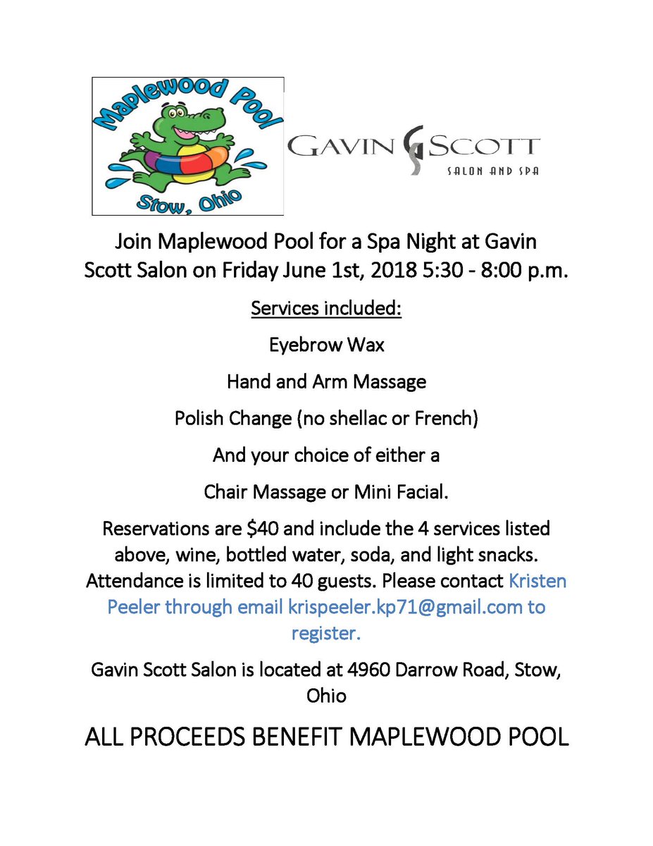 There are still spots available but sign up soon to take part in this fundraising event with Gavin Scott Salon!!!!