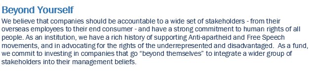samanthapenabad's tweet photo. Marking the 10th anniversary of the @BerkeleyHaas Socially Responsible Investment Fund (a +$3M student-run SRI fund), we clarified our approach for the next 10 years & developed new investment principles - a derivative of the school's #DefiningPrinciples: (1/4) Beyond Yourself: https://t.co/QeIpyhM990