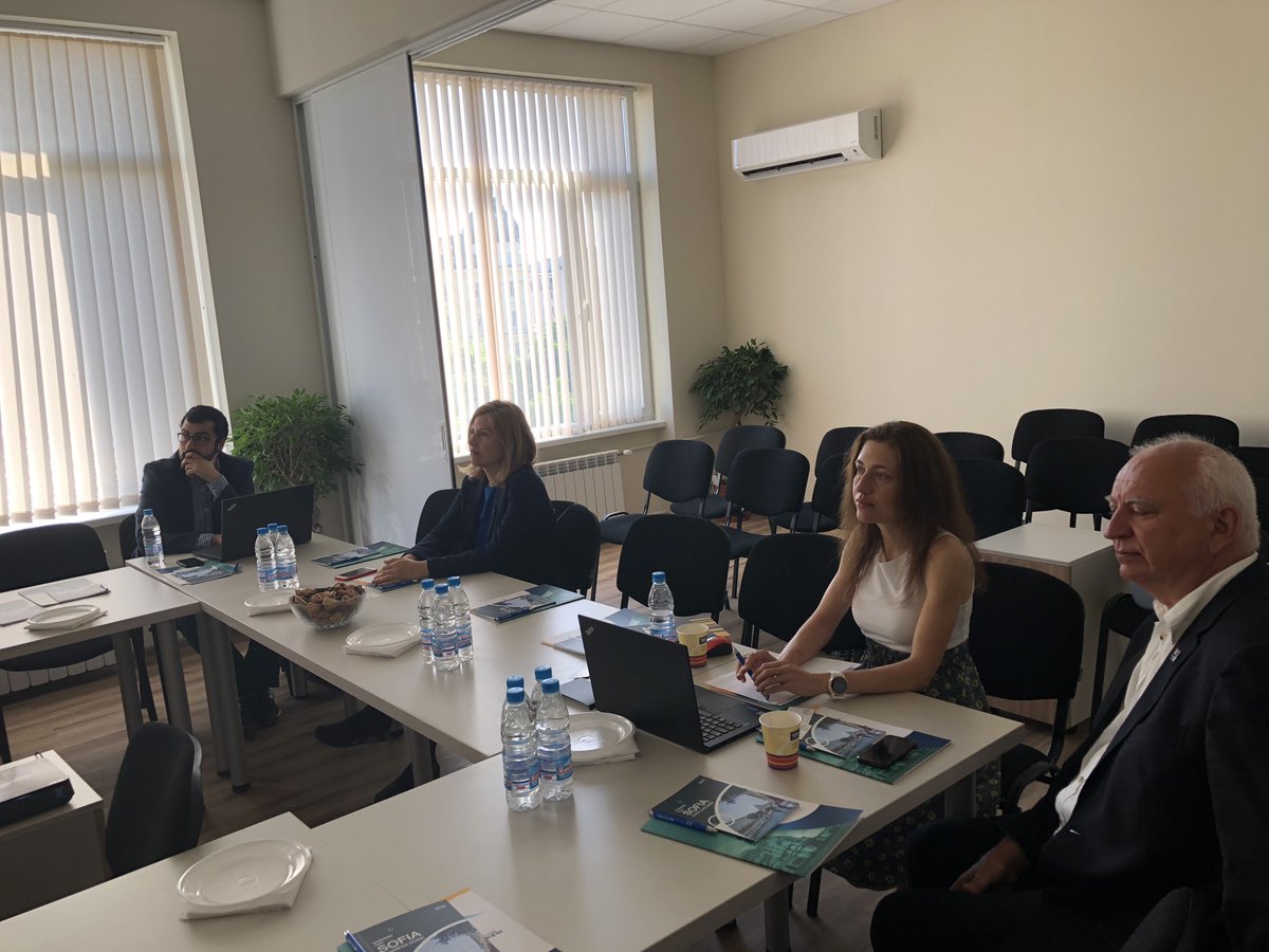 InvestSofia's tweet photo. Discussing the Vision&Ambition of #Sofia for digital transformation of the urban environment, society, business, and institutions. #SofiaMunicipality @SofiaUniversity @ScaleFocus @Telenor BG, prof. Petko Ruskov, Sofiyska Voda #DigitalCitiesChallenge @EU_Commission @EU_Growth https://t.co/vCE5wOHbYb