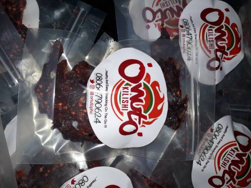 onutophc's tweet photo. One reason to snack on Ónutó Kilishi:
1. Packed in a strong, air-tight, transparent and attractive pack.
#Eathealthy #AlternativeSnacks #HealthyEating #Portharcourtsnacks https://t.co/DxLWArLItj